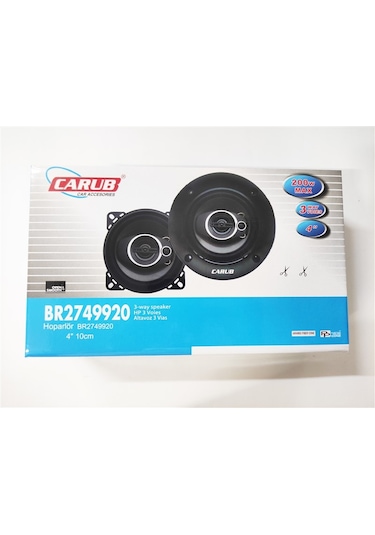 10 Cm Hoparlör 4 İnç Kapaksız 200w Br2749920