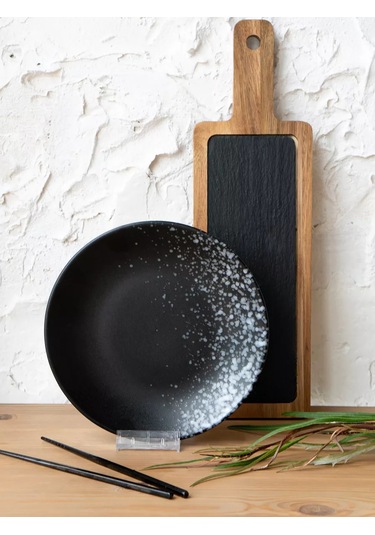 Korall 2'li Tabak Seti Düz Tatlı Tabakları 20,5 Cm Nero 236166029 Siyah