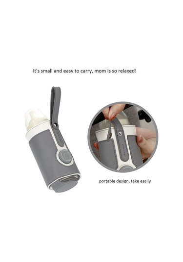 Dolıty Biberon Isıtıcı Usb 3 Seviyeleri Ev Yenidoğan Koyu-gri
