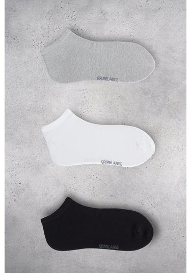 MARKELLA -  Kadın Organik Pamuklu 3 Lü Paket Çok Renkli Çorap