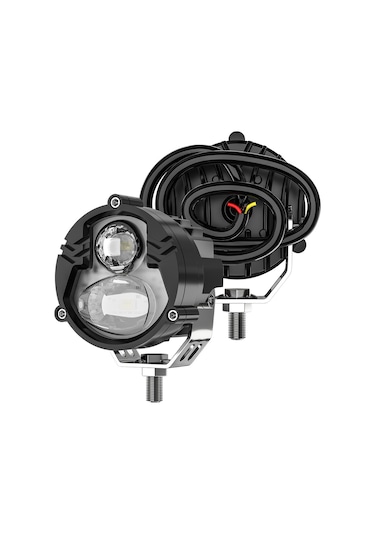 Motosiklet Led Sis Farı 2 Adet Metal Kasa Yüksek Güçlü Spot Led