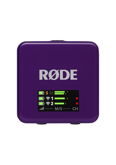 Wireless Go Iı Gen 3 3.nesil, İki Vericili, 32-bit Kayıt Özellikli Kablosuz Mikrofon Seti Mor