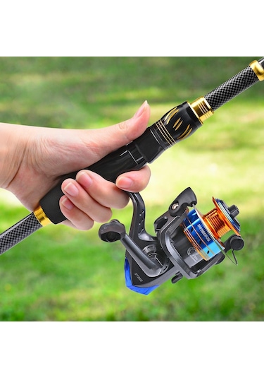 Valkyrie 1.8m Çantalı Motorlu Spin Olta Seti Silikon Rapala Misina Jighead Herşey Dahil Tam Set Ultra Hafif Tasarım