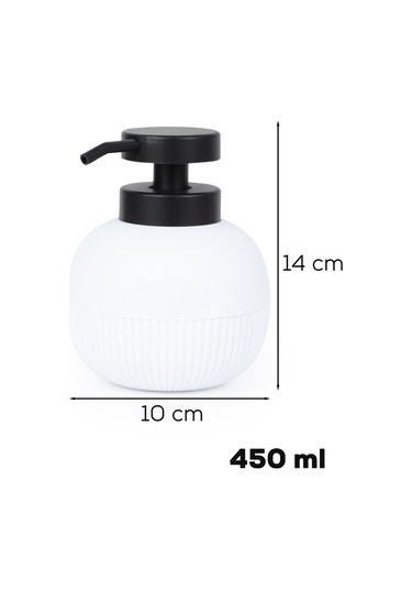 Porsima 3119 Banyo Ve Mutfak Sıvı Sabunluk 450ml Beyaz Beyaz
