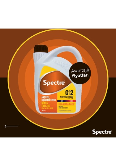 Spectre Mavi Antifiriz -40 Derece 3 Litre Spectre 3 Litre Mavi Antifriz N11.83