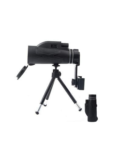 Monoküler Teleskop 80x100 Yüksek Güçlü Hd Monoküler, Kuş Gözlemi, Seyahat, Yürüyüş, Kamp İçin Akıllı Telefon Tutucu Tripod Monoküler İle