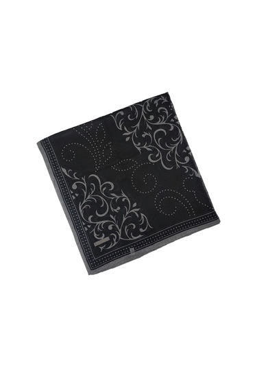 Mısırlı Eşarpları Pamuk Devore Etnik Desenli Eşarp Füme