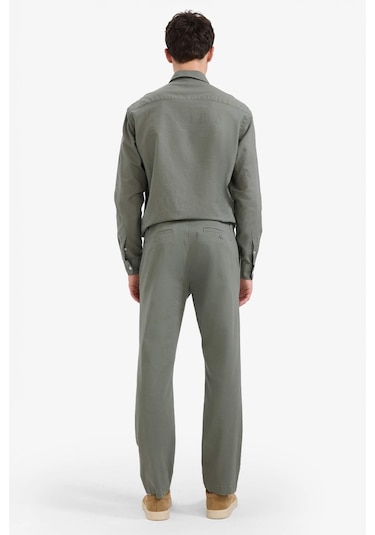 Defacto Regular Fit Normal Kesim Cepli Düz Paça Chino Pantolon D7349AX25SP Haki Defacto Regular Fit Normal Kesim Cepli Düz Paça Chino Pantolon D7349AX25SP Haki