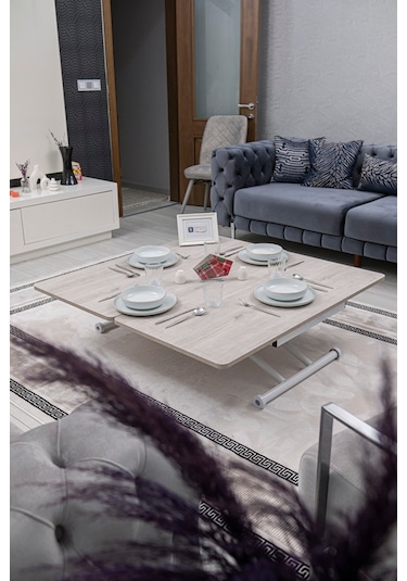 Juppo Üst Tabla Mdf Lizbon Oval Köşe Alt Beyaz Dışa Kıvrım