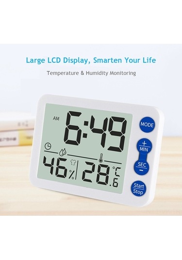 Pazly Dijital İç Mekan Termometre Ve Higrometre - Lcd Ekranlı, Konfor Göstergeli, Seçenekli
