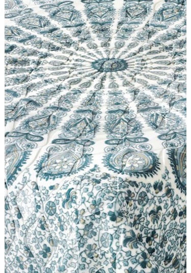 Sarar Çift Kişilik Battaniye 4 Kg Süper Soft 200 X 240 Mandala Yeşil