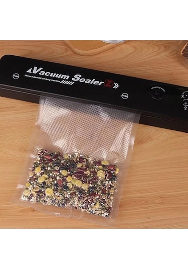 Vacuum Sealer Ev Tipi Vakumlama Ve Yapıştırma Makinesi + 10 Adet Vakum Poşeti 4741