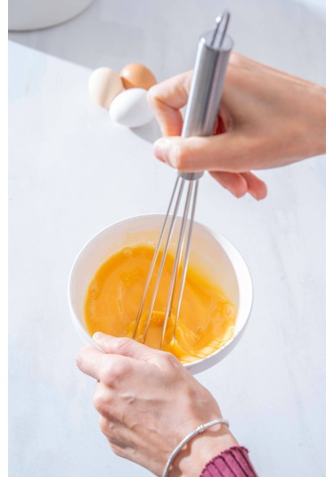 Evero Top Uçlu Çelik Çırpıcı - 25 Cm Inox