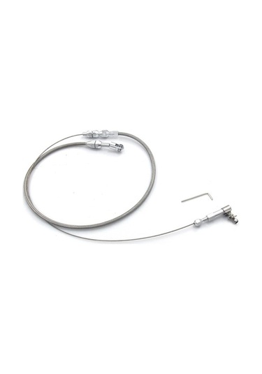 Novahub 24 Örgülü Gaz Kablosu Seti - Kesilebilir, Alüminyum Ve Paslanmaz Çelik, Gümüş Renk