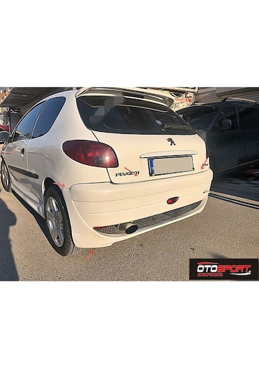 Peugeot 206 Dimma Arka Tampon Fiberglass Boyasız