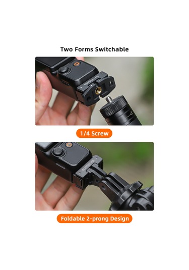 Mufunye Osmo Pocket 3 İçin Çift Arayüzlü Hızlı Kurulum Uyumlu Genişletme Aksesuarı - Cnc Alüminyum Ve Plastik Malzemeyle Dayanıklı