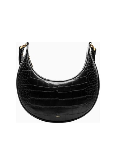Jw Pei Carly Saddle Bag Vegan Deri Omuz Çantası Siyah - 1. Stil