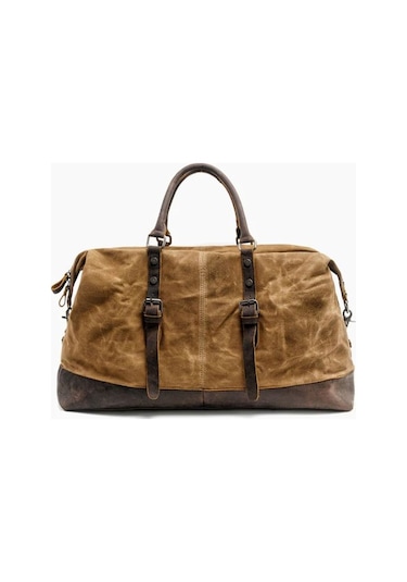 Muchuan Kanvas Kısa Seyahat Çantası Haki