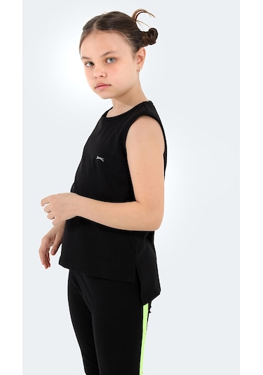 Slazenger  Dylan In Kız Çocuk Tişört Siyah