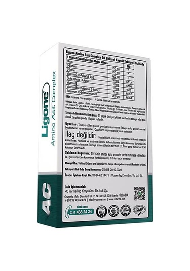 Ligone Amino Asit Complex 30 Bitkisel Kapsül