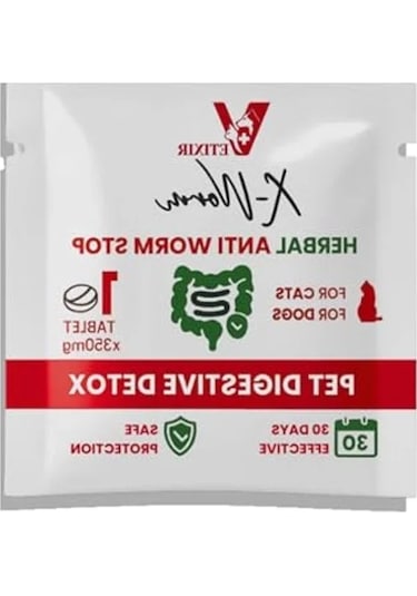 X-worm Bitkisel İç Parazit Tableti, Kedi Ve Köpekler İçin
