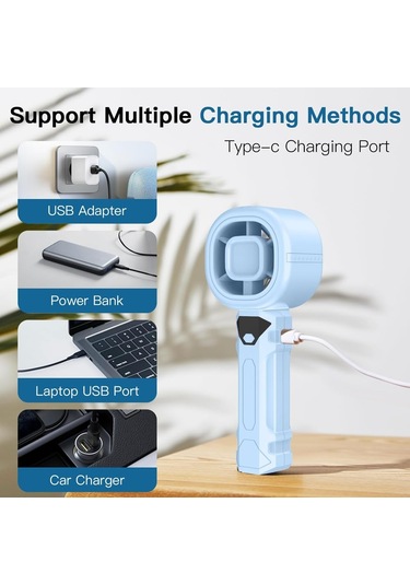 Ambition Taşınabilir El Tipi Vantilatör, Dijital Ekranlı Mini