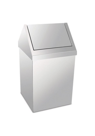 Palex Krom Çatı Kapaklı Çöp Kovası 25 Lt