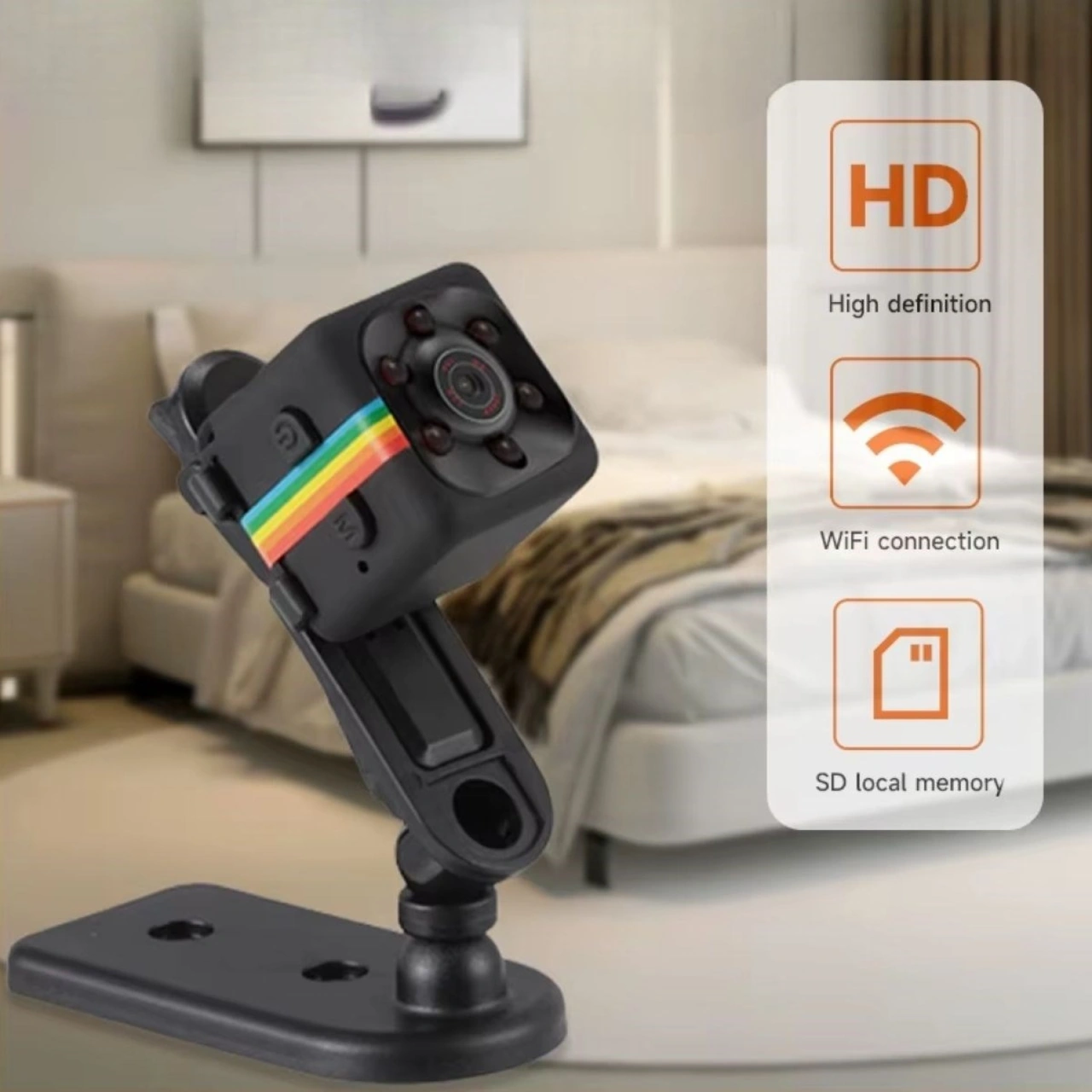 Mini Boy Küp Tipi Gece Görüşlü Hd Kaliteli Güvenlik Kamerası 4915