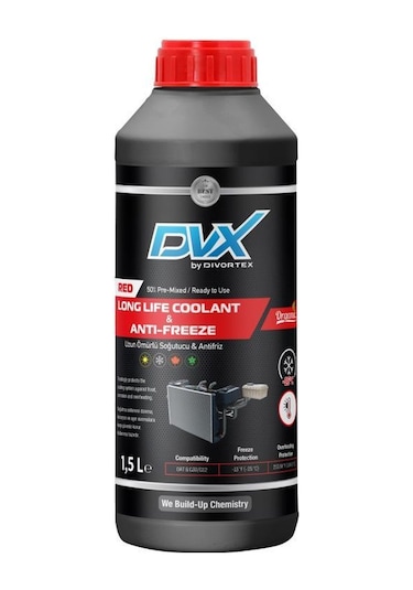 Dvx -25 Organik Kırmızı Antifriz 1,5 Lt