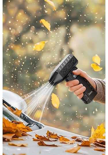 Hoco HX67 Force Dijital Göstergeli 80.000RPM Hava Kompresörü - Siyah