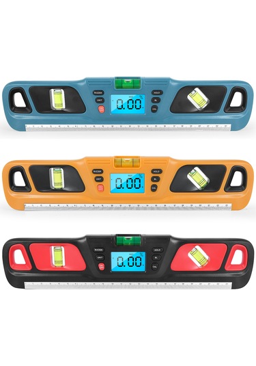 Vkemall Hw-200 Dijital Seviye Aleti - Açı Ölçer, 4 90 Aralık, 0.1 Doğruluk, Kırmızı