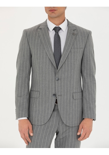 Pierre Cardin Erkek Gri Takım Elbise 50273543-vr024 Gri