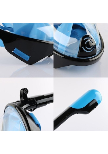 Gmsticaret Dailytech Tam Yüz Dalış Maskesi Slikon Şnorkel Full Face