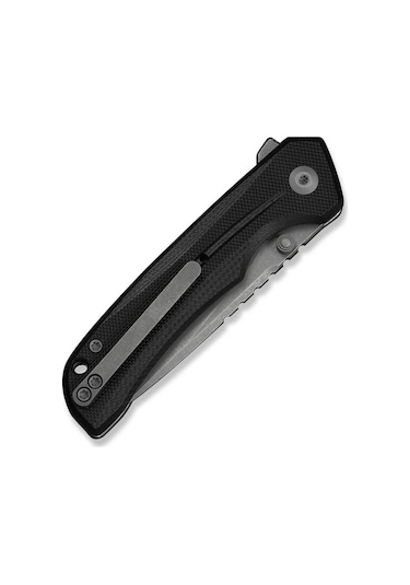 Civivi Tarask Black G10 Handle Gray Stonewashed Nitro-v Blade Kamp Çakı Siyah