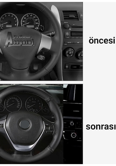 Fiat Tempra Uyumlu Dikmeli Direksiyon Kılıfı Noktalı-soft Siyah