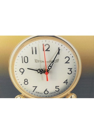 KANVAS RESİM SAAT SARI