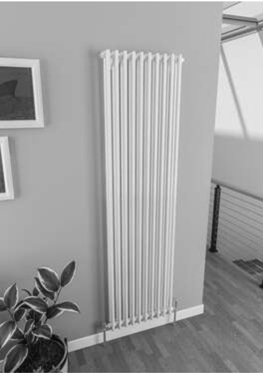 Warma Focha Dikey Çelik Radyatör 510x1800 Pütürlü Beyaz Ral 9016