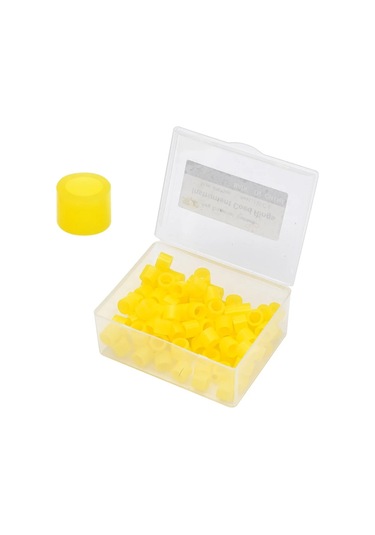 100 Adet/kutu Diş Diş Kodu Yüzükler Silikon Çok Renkli Otoklavlanabilir Dezenfeksiyon Ortodonti Evrensel Daire Enstrüman Green