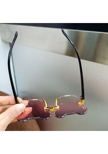 Trendooze Sevimli Parti Moda Mavi&pembe Karikatür Kafa Için Hediye Günü Güneş Güneş Gözlüğü Gözlüğü Doğum Çocuklar Çocuk Bebek Ayı Hw Mavi - Pembe