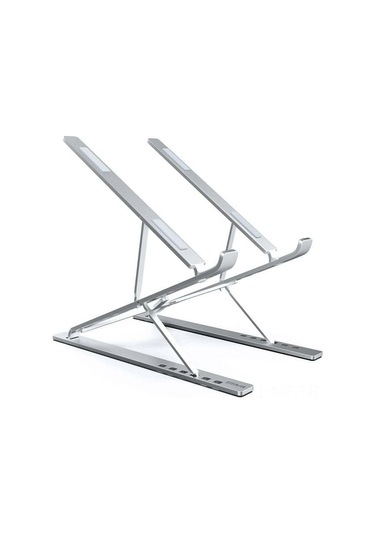 Mufunye Alüminyum Portatif Dizüstü Bilgisayar Tutucu, Ayarlandırabilir N8 Tablet Standı, Ergonomik Görünüm Açısı Sağlar - Gümüş