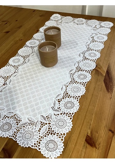 Best Price 34 Beyaz Dikdörtgen Masa Bezi 277597836 Beyaz
