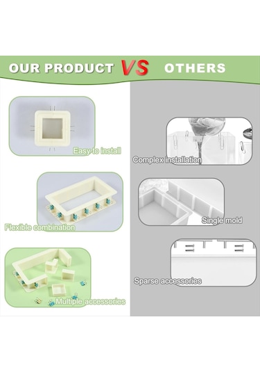 Gildedwill Silikon Kalıp Yapımı İçin Ayarlanabilir Kalıp Muhafazası, Kendin Yap Reçine Kalıpları, Mum Kalıpları, Sabun Kalıpları Yapımı İçin Muhafaza Çerçevesi Gildedwill Silikon Kalıp Yapımı İçin Ayarlanabilir Kalıp Muhafazası, Kendin Yap Reçine Kalıpları, Mum Kalıpları, Sabun Kalıpları Yapımı İçin Muhafaza Çerçevesi