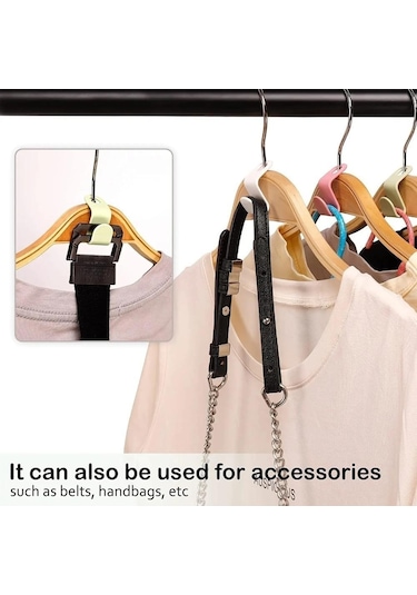 Beyaz 50 Adet Elbise Askısı Genişletici Klipler Uzay Tasarrufu Konektörü Kanca Basamaklı Askılar Kanca Ev Dolap Depolama Raf Organizasyonu 10 Beyaz