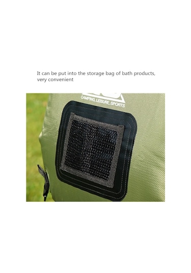 Outdoor 20l Taşınabilir Kampçılık Solar Duş Çantası Kırmızı