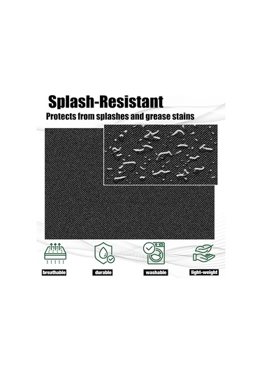 12 Paket Önlük - Unisex Siyah Önlük Toplu 2 Geniş Cepli Ma Yeşil, Diğer