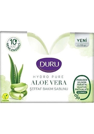 Duru Hydro Pure Aloe Vera Şeffaf Duş Bakım Sabunu 3 x 270 G