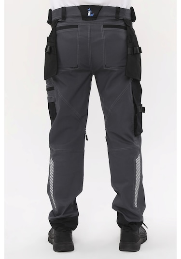 Uniprom İş Pantolonu Likralı Manchester Model Füme-Siyah Füme