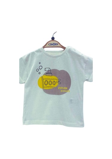 Çikoby Erkek Bebek Pamuklu T-shirt Kareli Şortlu Takım-13911 Siyah