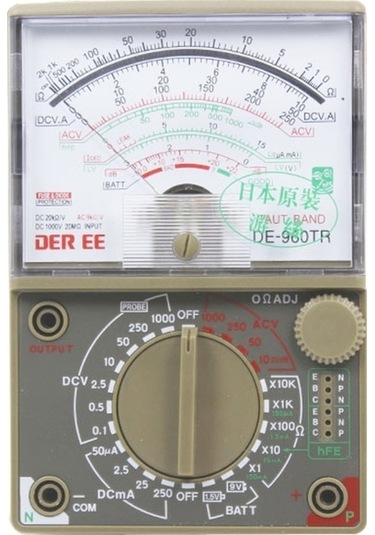 Butuglobal De-960tr Pointer Hassas Yaylı Lcd Ekranlı Mekanik Multimetre