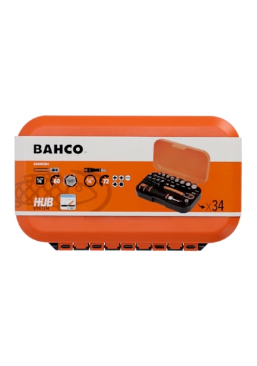 Bahco S34mc8h 1/4'' Karbüratör Lokma Takımı 34 Parça